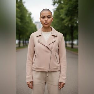 Ann Taylor Blush Leather Jacket